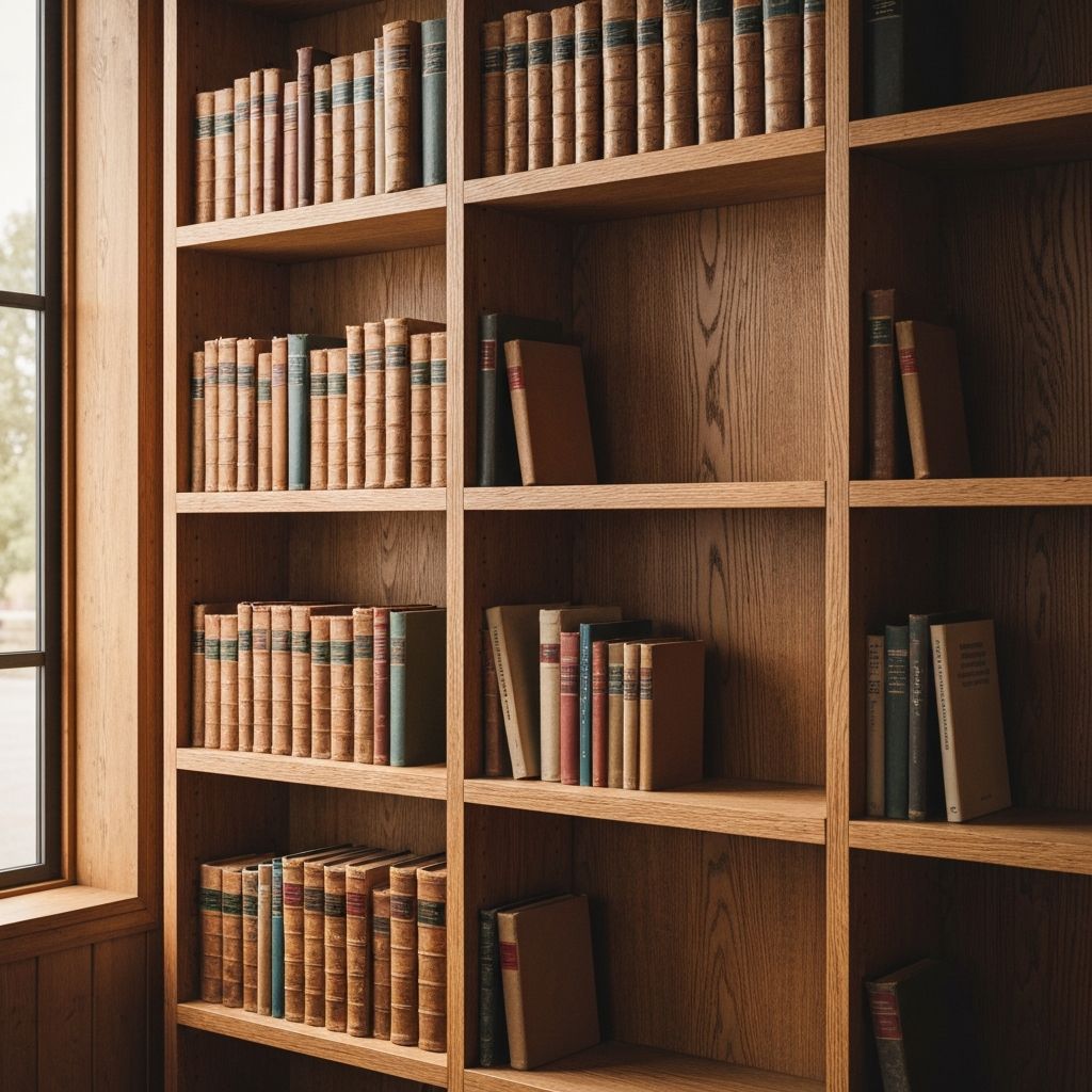 빈티지 원목 책장