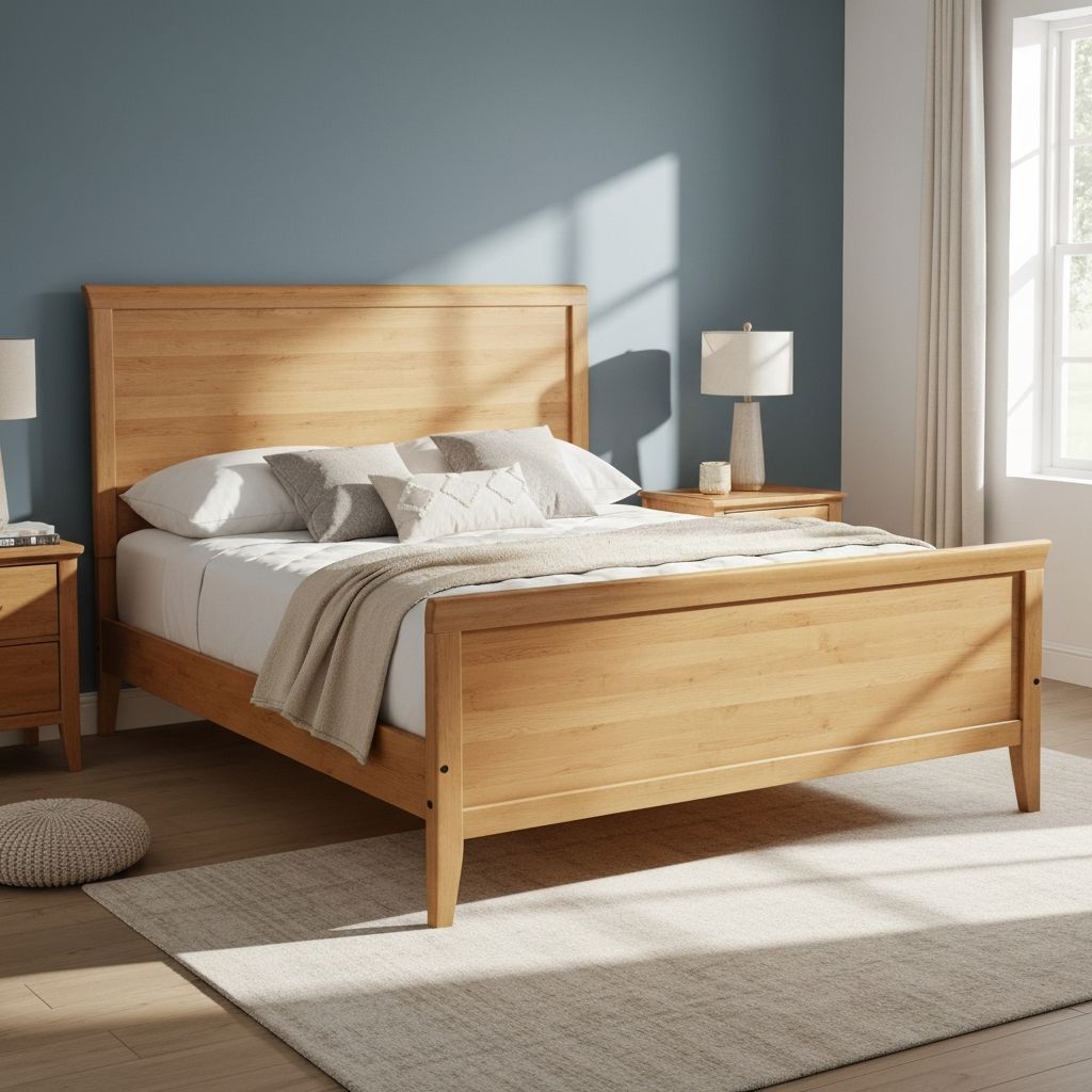 원목 침대 프레임 퀸사이즈